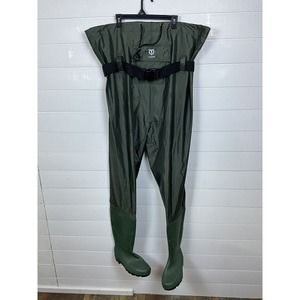 TIDEWE Bootfoot Chest Wader 2-Ply Nylon/PVC Waterproof Fishing & Hunting SIZE 11
